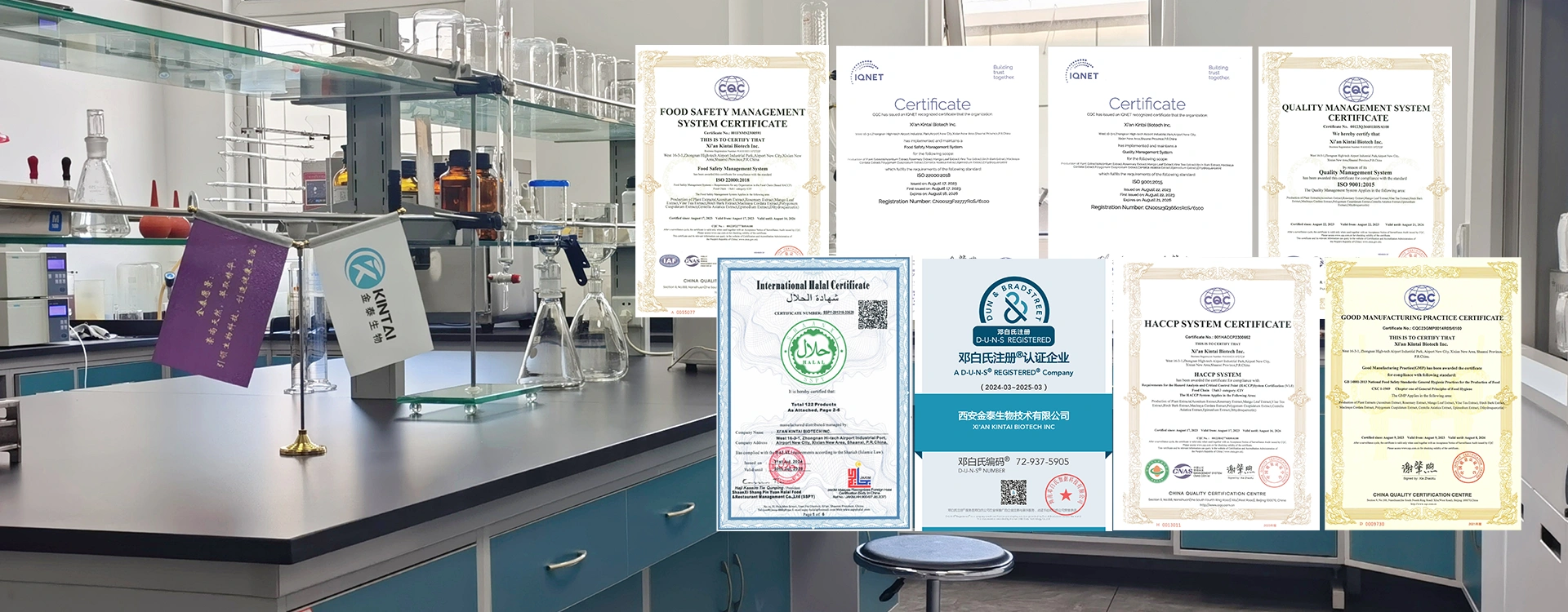 Kintai Healthtech Certificates
